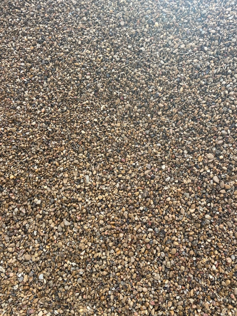 Pea gravel close-up